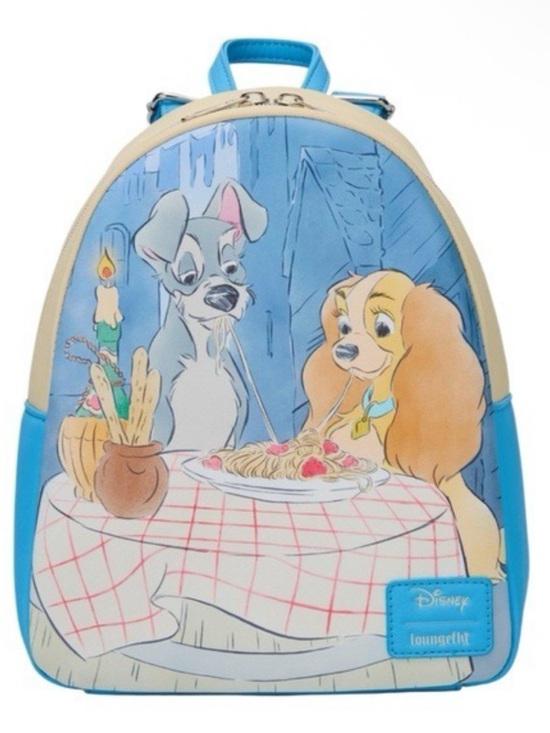 Loungefly Handbags - NWT Loungefly Disney Lady & The Tramp Movie Spaghetti Scene Mini Backpack.